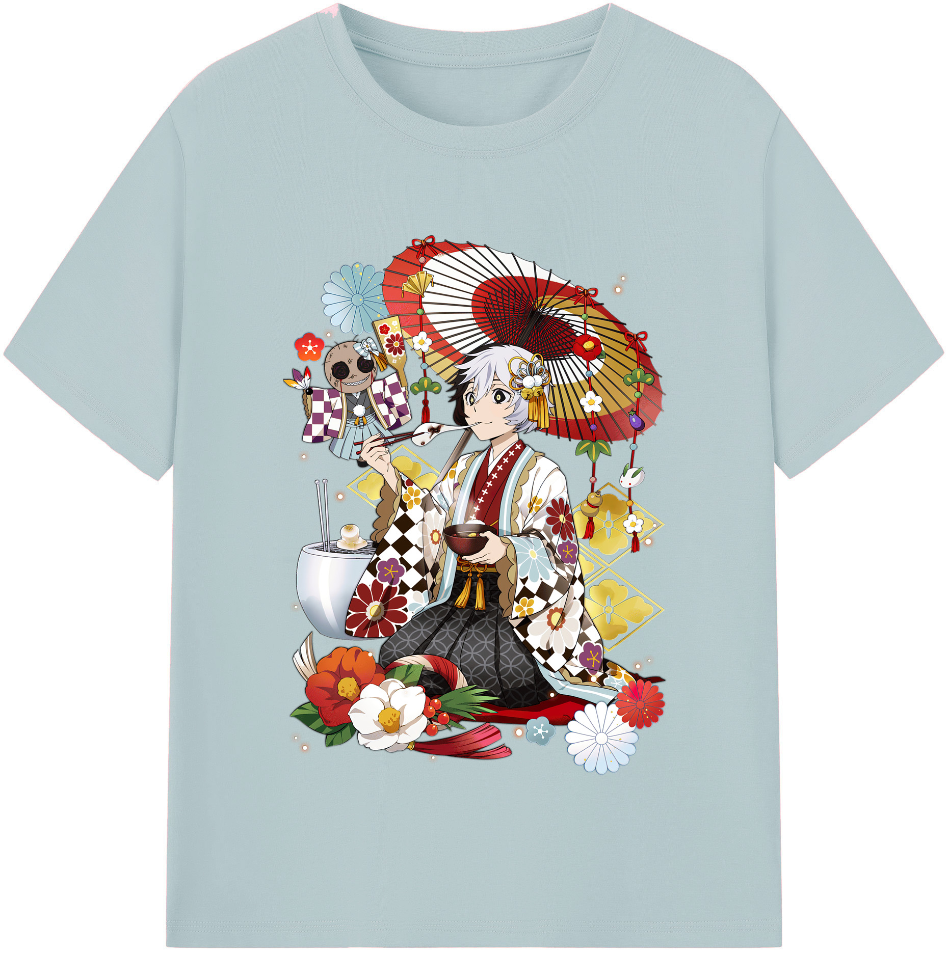 （画像用） 文豪ストレイドッグス Bungo Stray Dogs 綿100％半袖Tシャツ（フロントプリント）